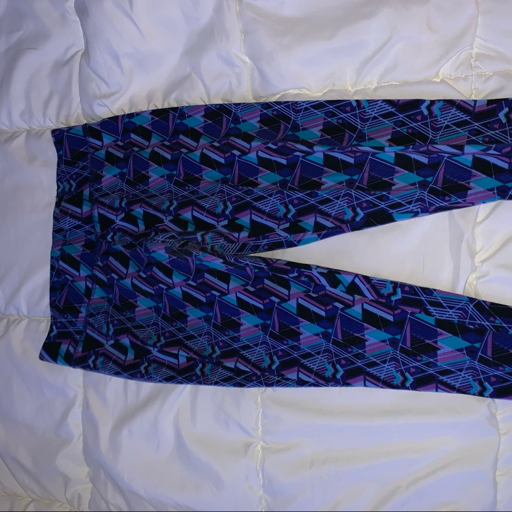 blue workout leggings